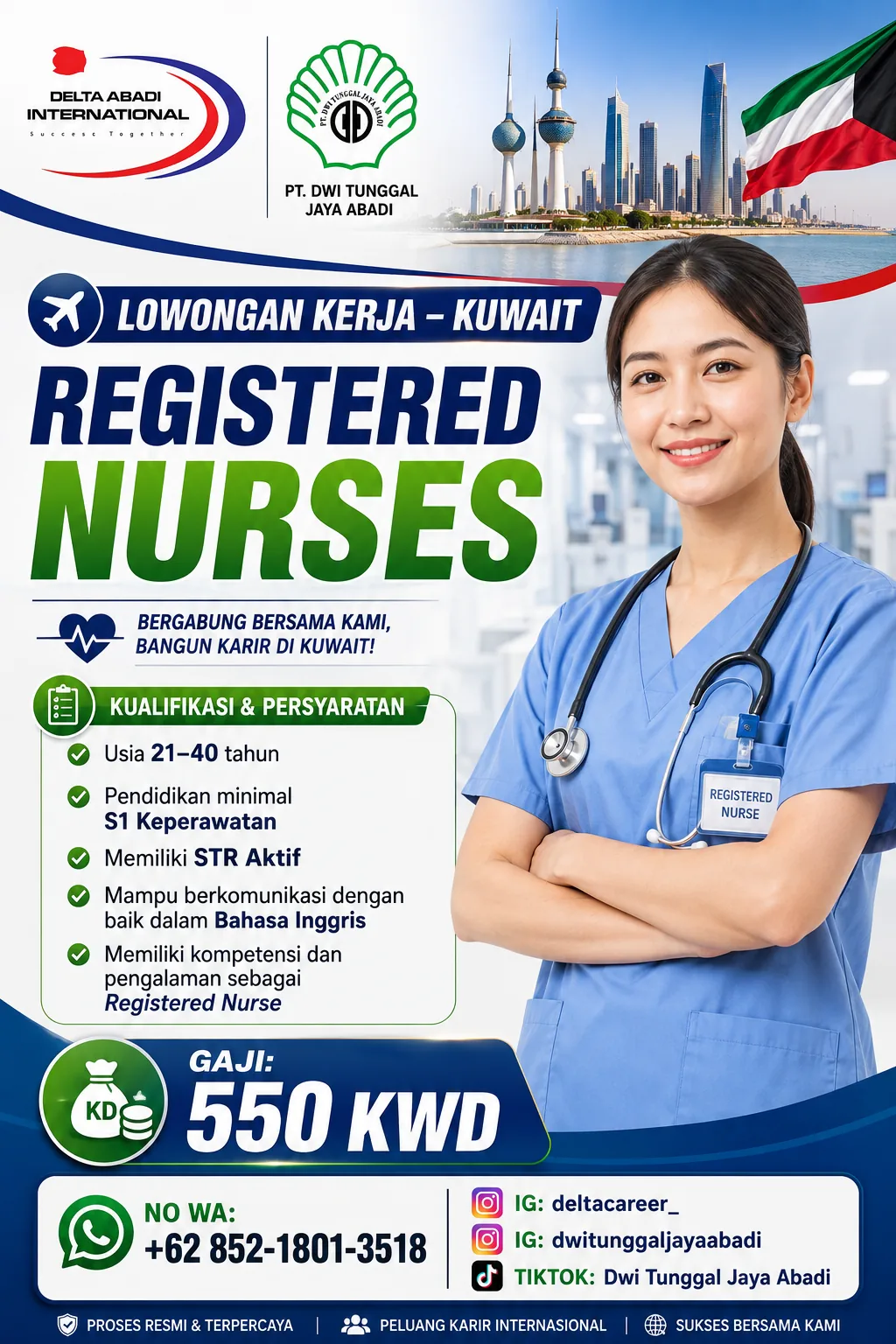 Lowongan Resmi Registered Nurses Luar Negeri